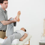 Physiotherapist at work