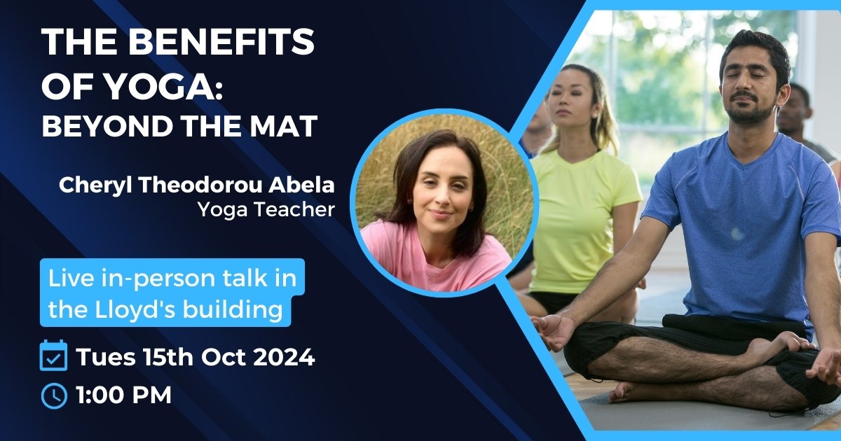 LWC lunchtime talk - Benefits of Yoga by Cheryl Theodorou Abela